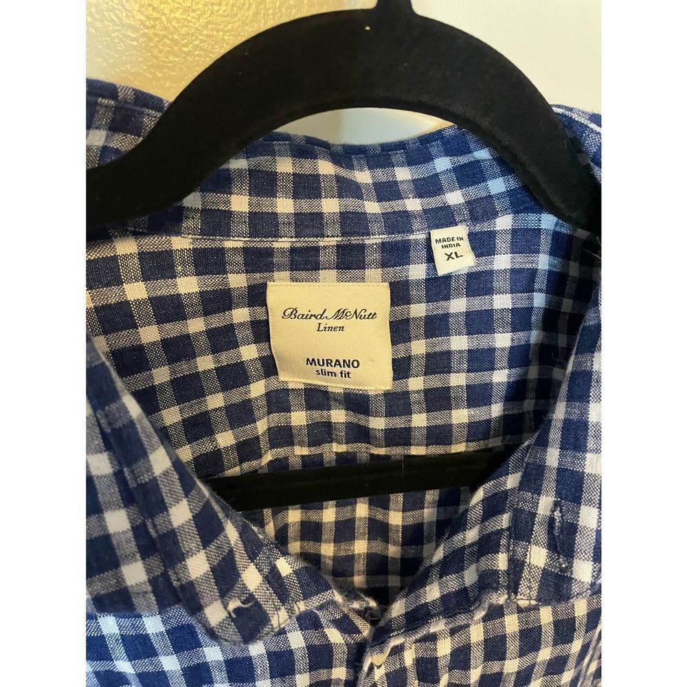 Murano Baird McNutt Slim XL Linen long sleeve Shirt - Picture 2 of 5